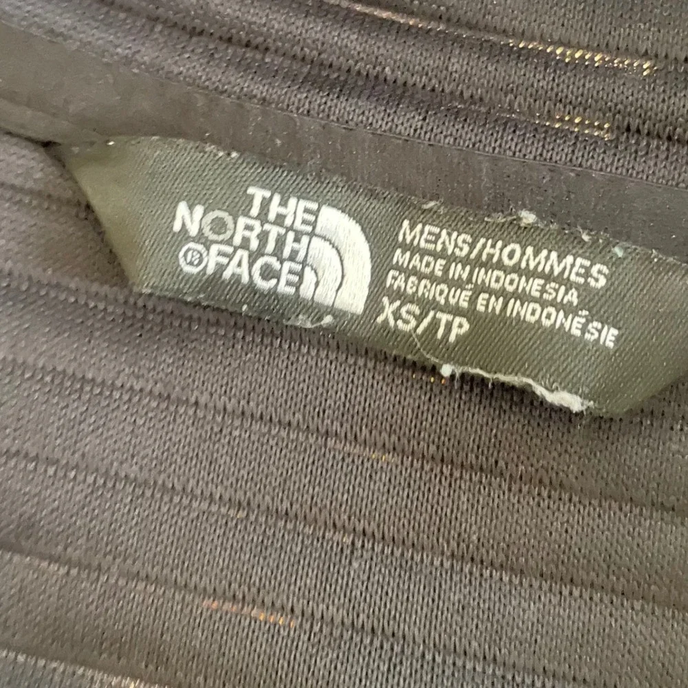 The North Face Black Performance Jacket mens XS with Hood Full Zip Ribbed Hoodie